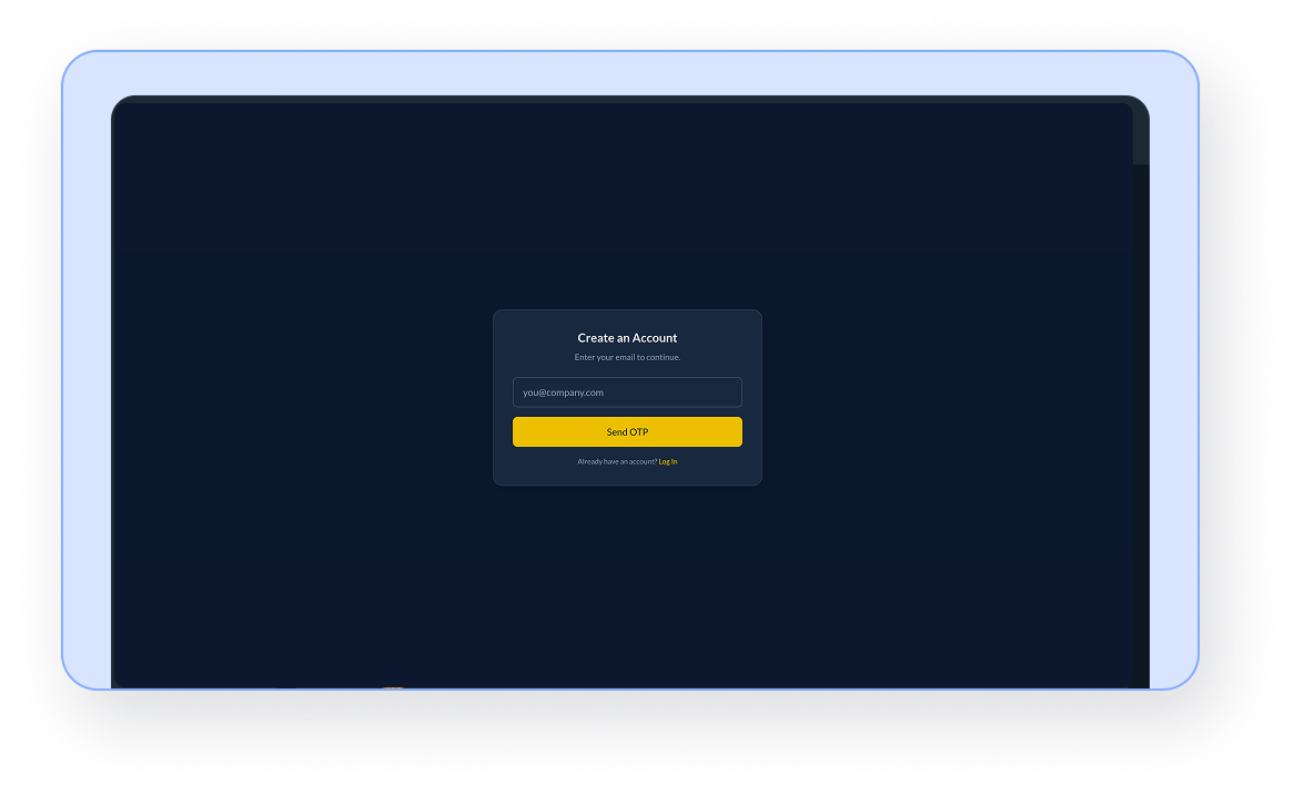 Step 1: Join FoodFlick (Dark Mode) - Restaurant Online Ordering System